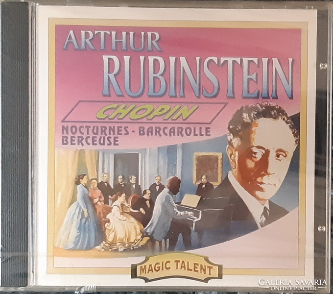 ARTHUR RUBINSTEIN CHOPIN MŰVEKET ZONGORÁZIK    CD
