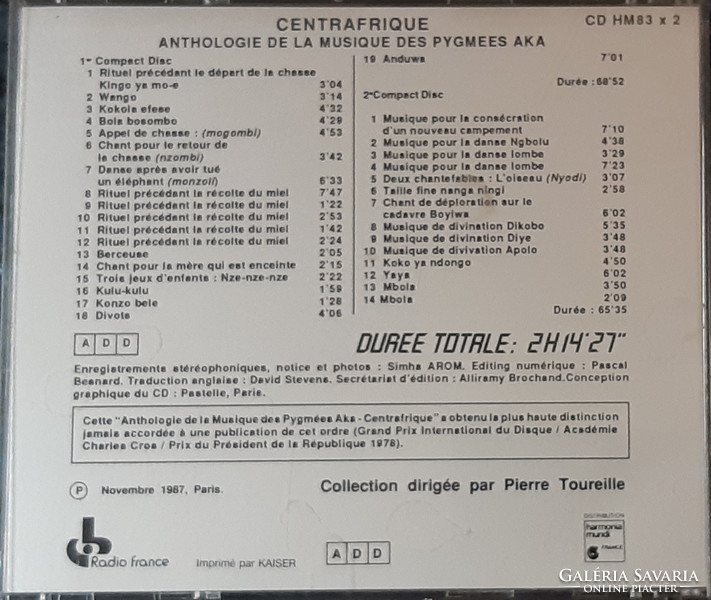 Anthology of music from the double cd