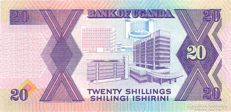 Uganda 20 Shilling 1987 UNC
