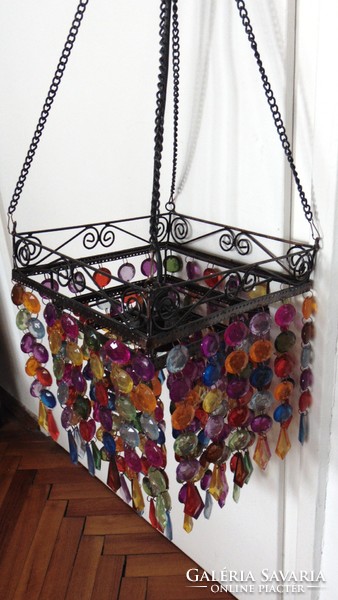 Moroccan style multicolor chandelier