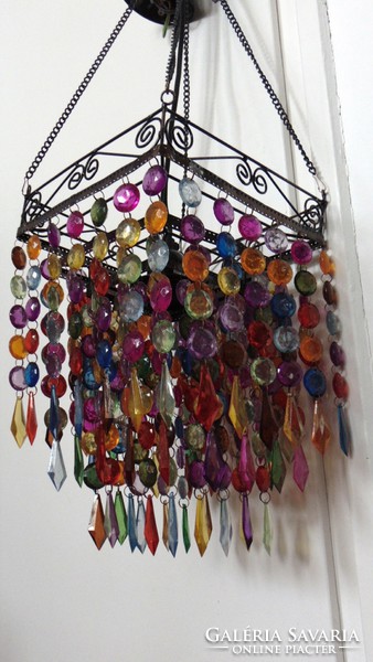 Moroccan style multicolor chandelier