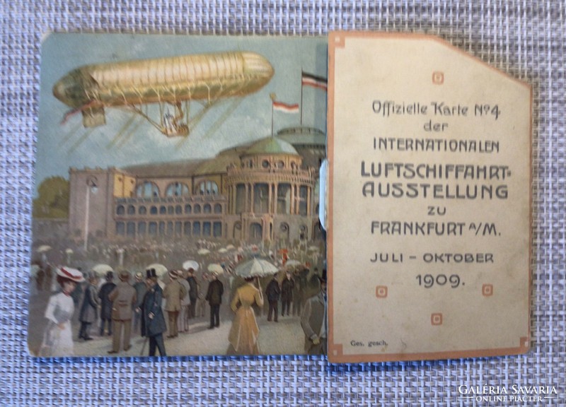 Nemzetközi Léghajókiállítás Frankfurt 1909.Deutsches Reich.