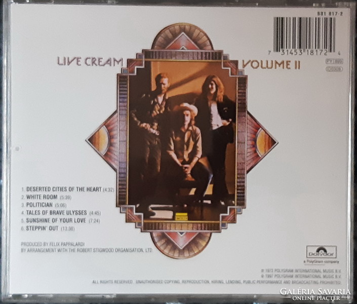 Live cream volume i - ii 2 cd