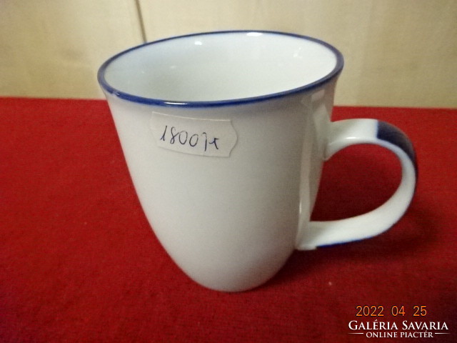 German porcelain cup, cobalt blue rim and rim. Two pieces in one. Vanneki! Jokai.