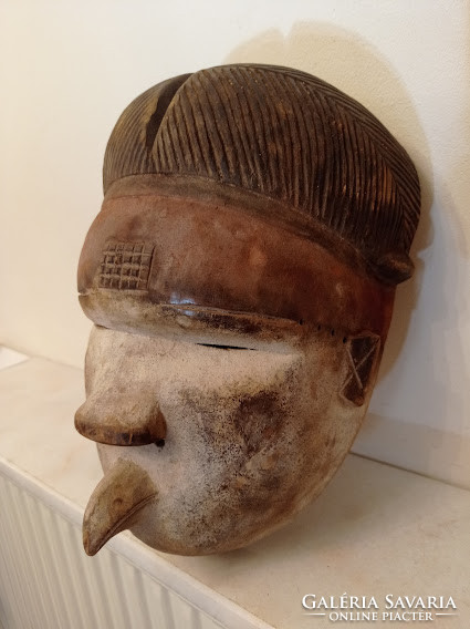 Ogoni ethnic group antique african bird mask nigeria africká mask 361 drum 31 4658