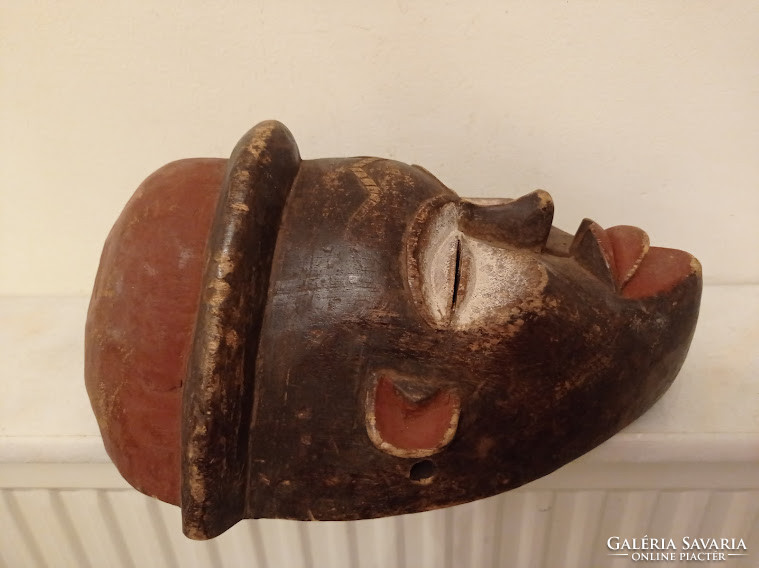 Antique pende ethnic group cap mask congo africká maska 353 drums 31 4651