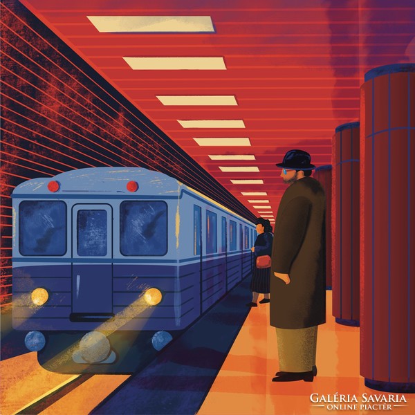 Waiting for the subway - wolf benjamin - canvas