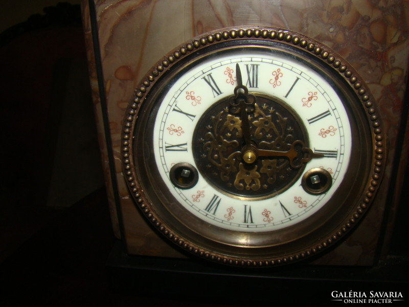 Table clock made of antique bronze