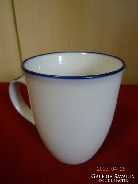 German porcelain cup, cobalt blue rim and rim. Two pieces in one. Vanneki! Jokai.