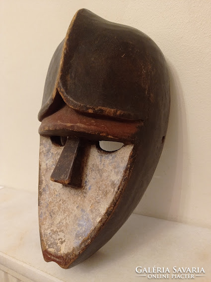 Antik afrikai maszk kwele népcsoport Gabon africká maska 121 dob 35 4661