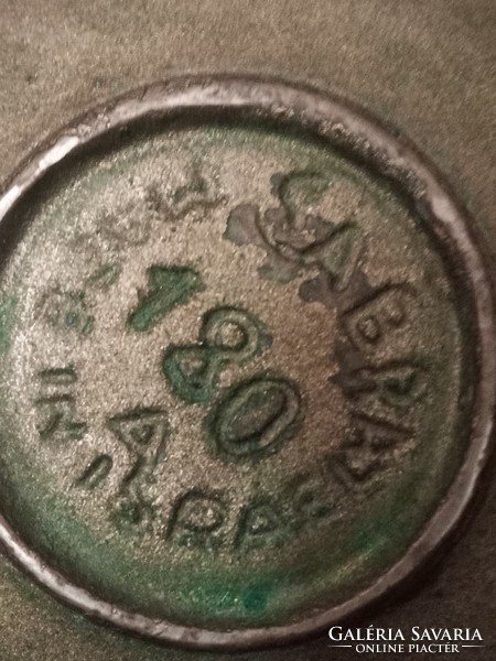 Israeli ashtray decorated with special brass fire enamel zodiacal signs