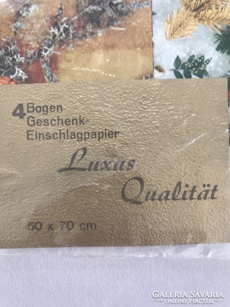 Vintage luxus minőségű karácsonyi csomagoló papír