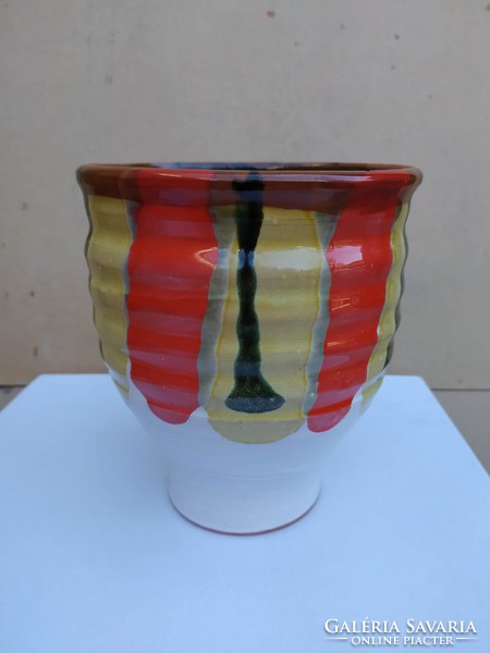 Applied art retro pot, flawless, 19 cm