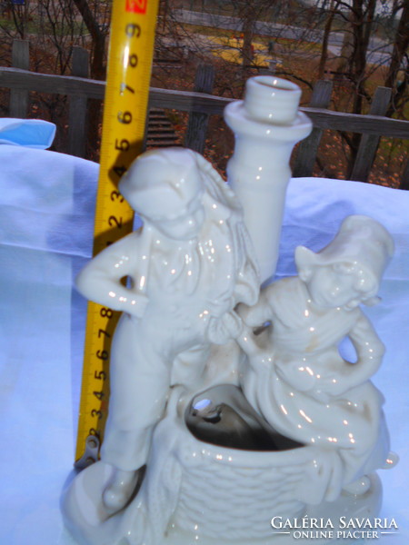 Antik német porcelán lámpatest 20 cm