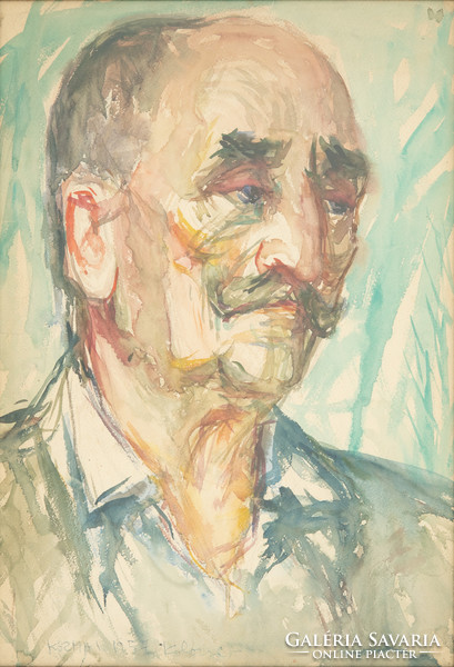 Kozma István (1937-2020): Férfi portré.