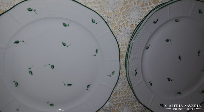 Herend, with tertiary mark, porcelain tableware for 6 people, incomplete