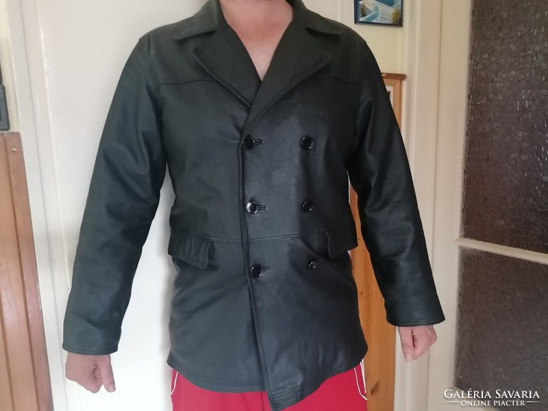 Men's genuine leather jacket xl (m is included) for sale!