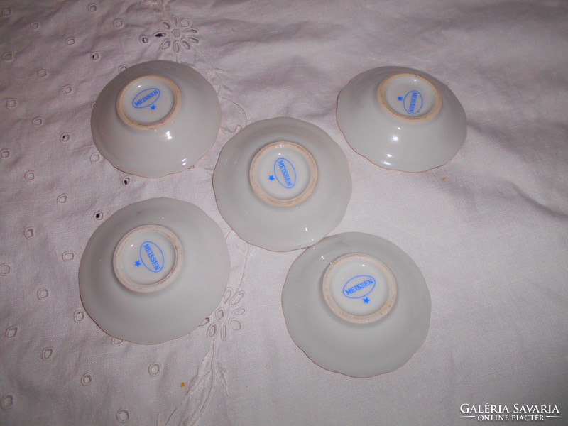 5 pcs Meissen porcelain bowl