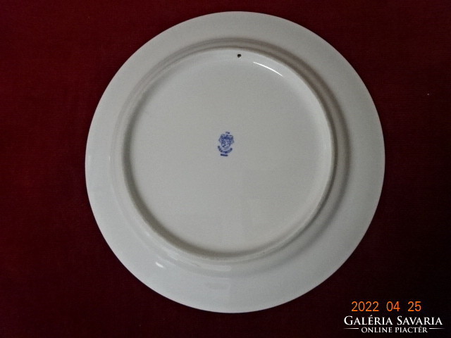 Great Plain porcelain wall plate with purple folk motif, diameter 24 cm. He has! Jókai.