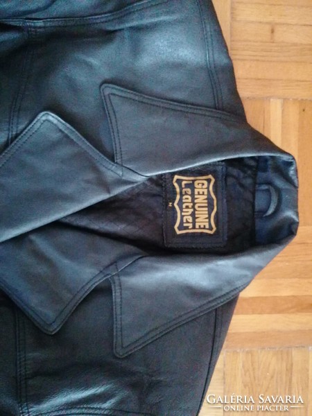 Men's genuine leather jacket xl (m is included) for sale!