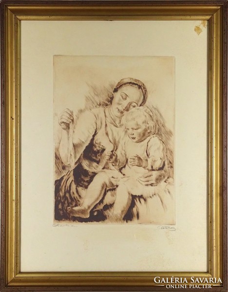 1I547 Glatz Oszkár - Prihoda István : Anya gyermekével