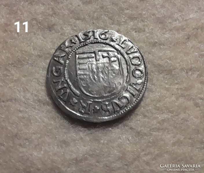 II. Ulászló denarius 1516 kg ag silver