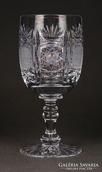 1I587 polished crystal wine glass set of 5 pieces