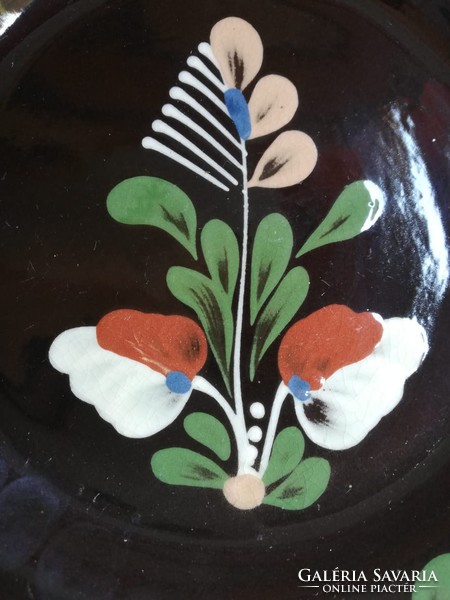 Old folk ceramic wall plate 22.5 cm