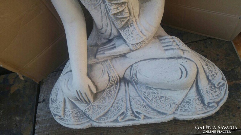 Ritka Balinéz  Díszes Kő Buddha  Feng shui  Fagyálló műkő szobor