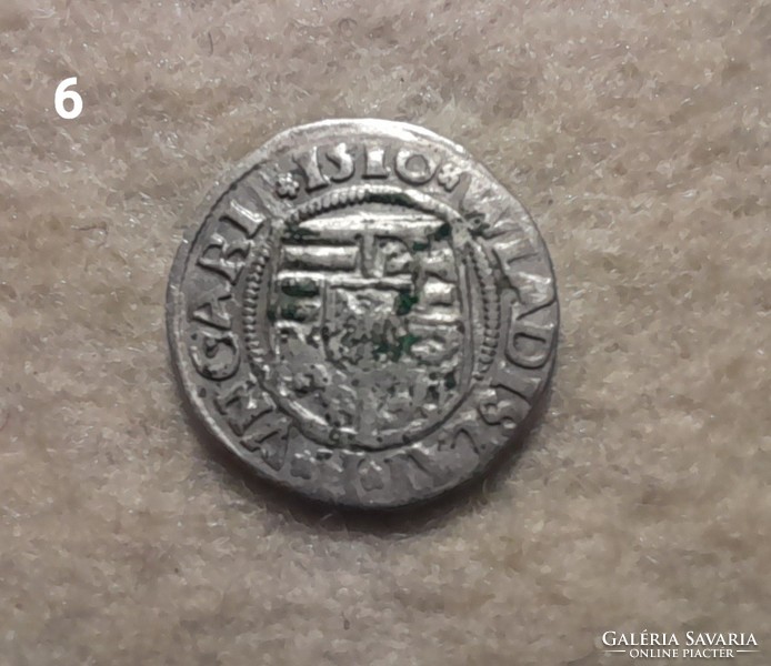 II. Ulászló denarius 1510 kg ag silver