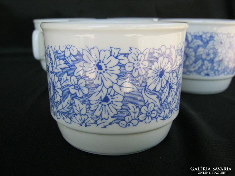 Zsolnay porcelain blue flower mug 5 pcs