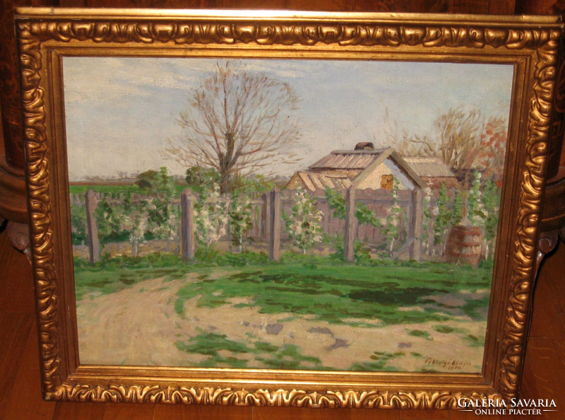A curiosity! In the first exhibition of the national salon, a low-level picture was featured: fence in Szolnok, 1916