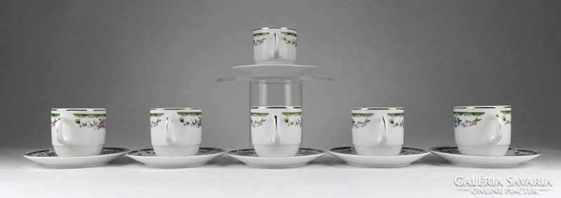 1I583 Jelzett kínai porcelán kávéskészlet