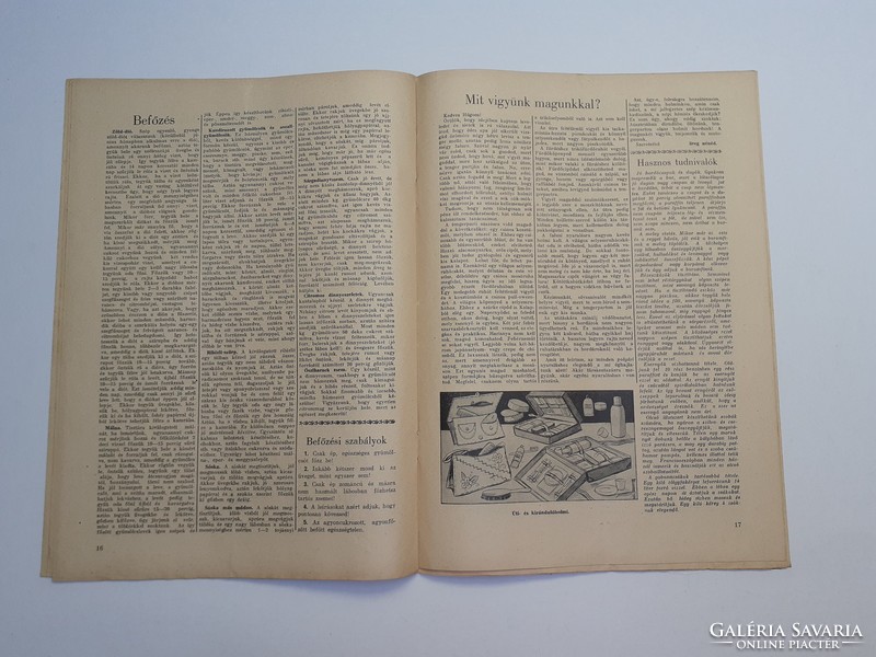 Régi újság 1937 Otthonunk A magyar háziasszony lapja