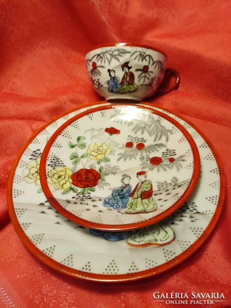 3 darabos japán porcelán reggeliző