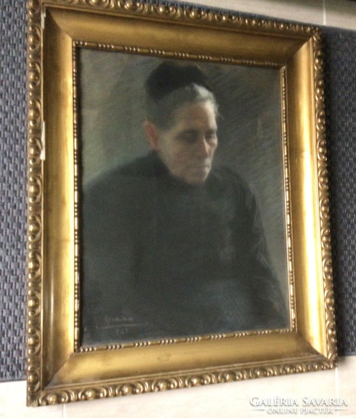 Gallé Tibor.  Egy asszony portréja. 1921.
