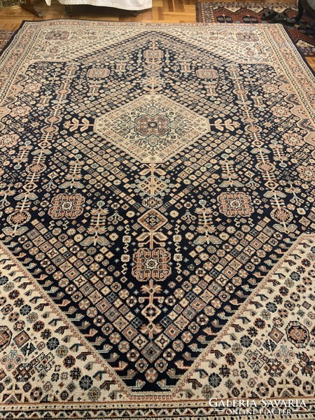 Beautifully colored Turkish rug with a beautiful dense pattern