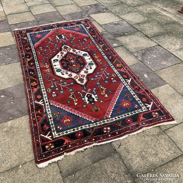 Iranian wool hand-persian rug 207x109cm