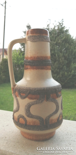 Retro ceramic vase, web in Waldensle, made in ddr