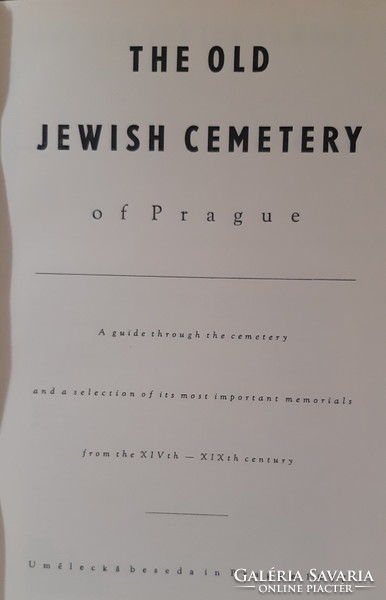 The old Jewish cemetery of Prague Judaica