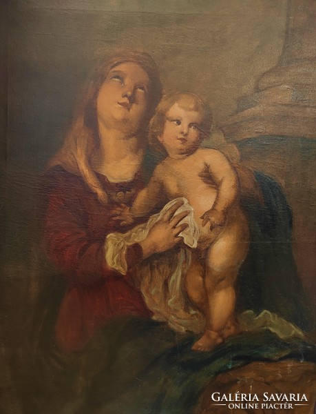 Huge! Veress Zoltan xix. The end of the painting is Mary with the Child Jesus