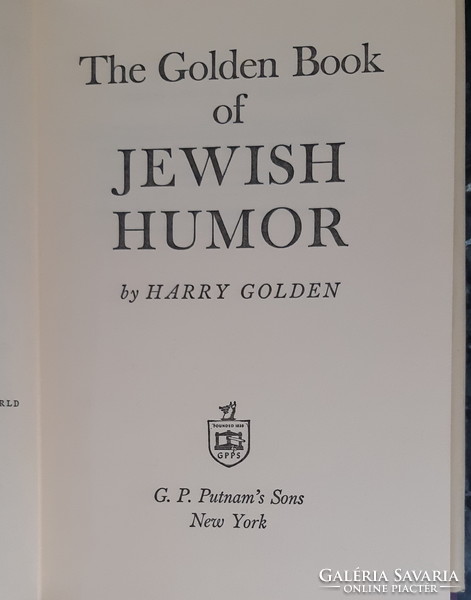 THE GOLDEN BOOK OF JEWISH HUMOR     JUDAIKA