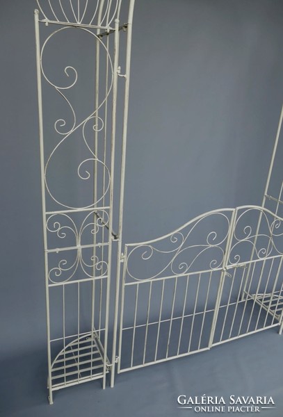 Wrought iron rose gate