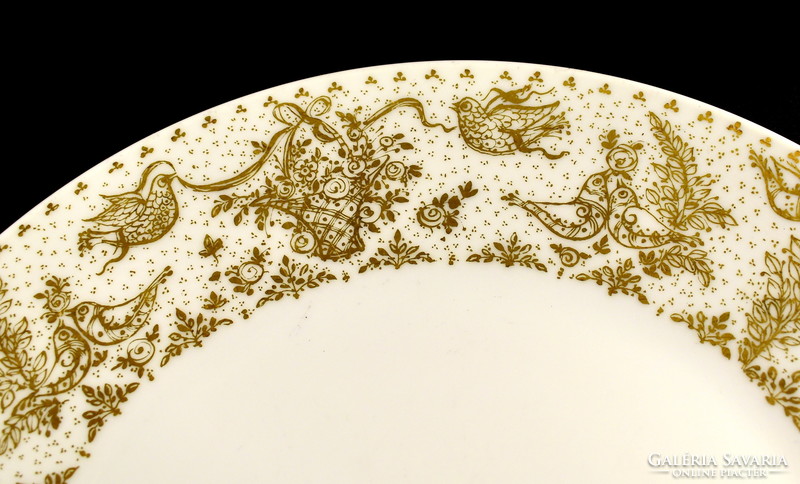 Fabulous gilded patterned rosenthal porcelain large serving bowl