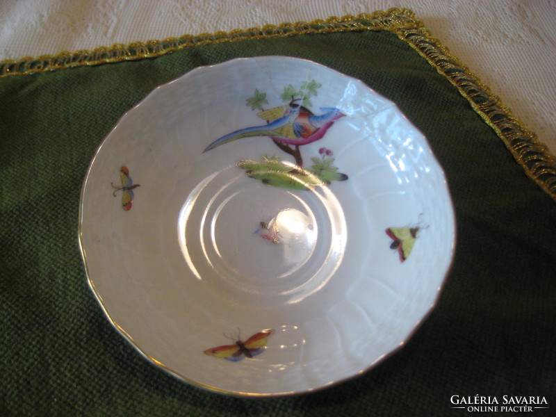 Old Herend, puppilon, with gold pheasant decor, plate 11 cm
