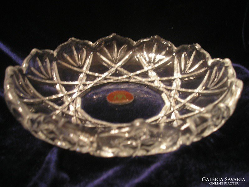 Waltherglas original marked polished jewelry, hazelnut, candy, offering 18 cm flawless