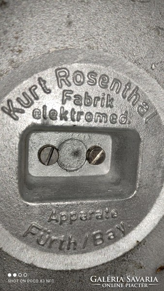 Vintage Mid Century industrial asztali lámpa hősugárzó Kurt Rosenthal  Németország 1950-es évek