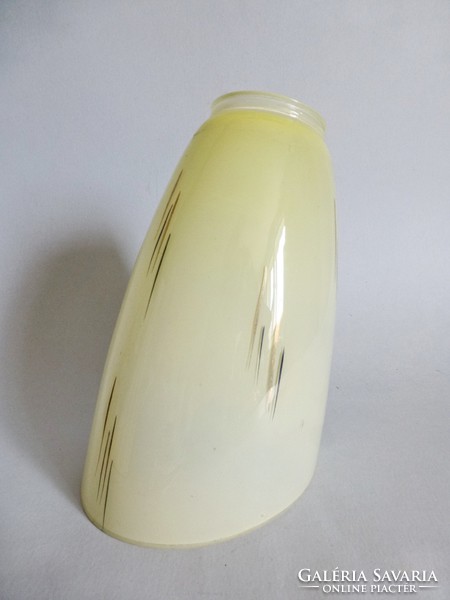 Retro,üveg tölcsér alakú lámpabúra