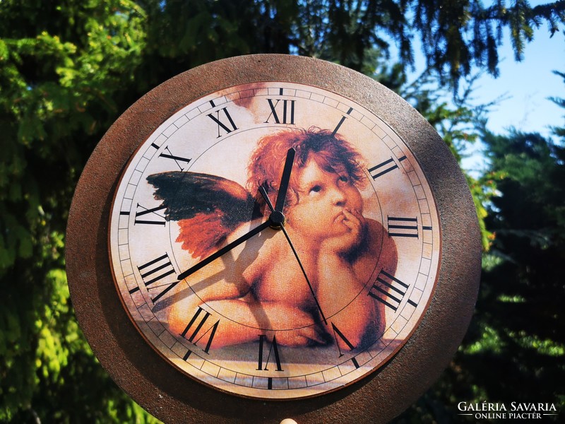 Angelic wall clock