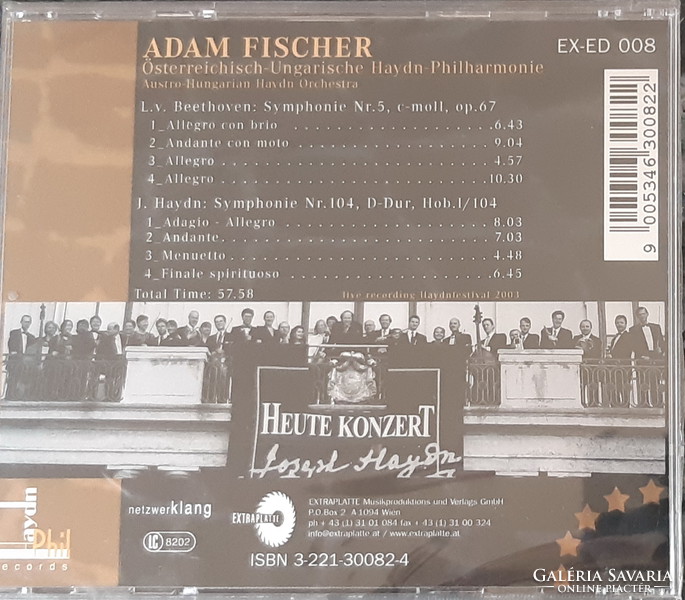 Austro-Hungarian Haydn Orchestra Adam Fischer CD - Unopened!